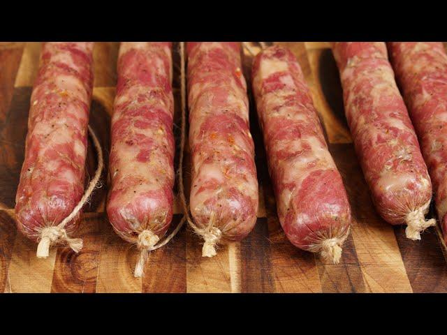 Домашняя колбаса в духовке. ПРОСТОЙ РЕЦЕПТ украинской колбасы / How to Make Homemade Sausage