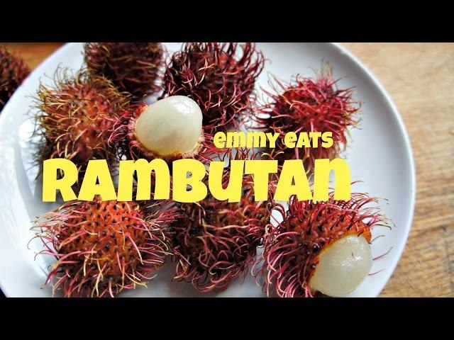 Tasting Rambutan -- the hairy fruit