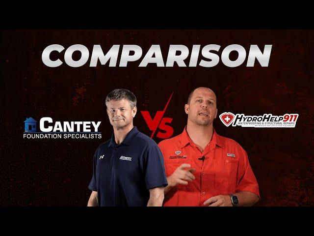 Cantey Foundation Solutions Comparison | HydroHelp911 vs Cantey Foundation Solutions