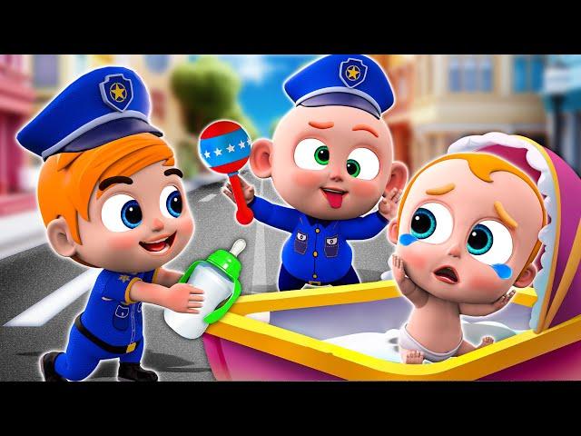 Police Takes Care of a Baby | Police Baby Care Song and More Nursery Rhymes & Kids Songs