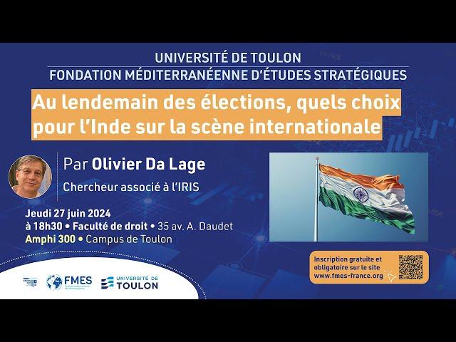 Au lendemain des élections, quels choix pour l'Inde sur la scène internationale ?