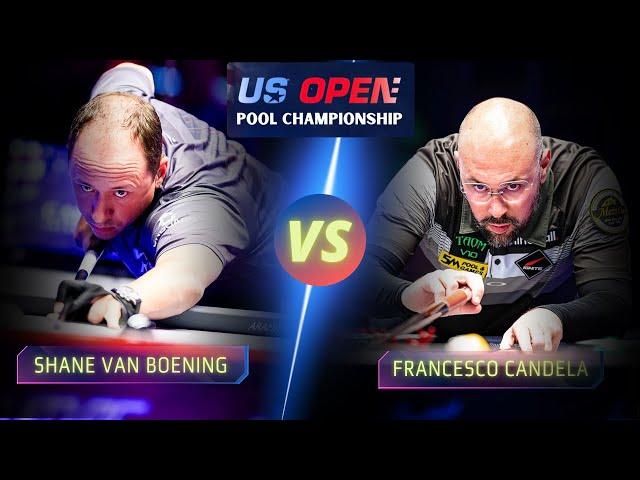 SHANE VAN BOENING VS. FRANCESCO CANDELA | 2024 US OPEN POOL CHAMPIONSHIP #billiards #9ballpool #svb