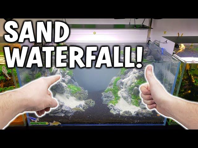 Japanese DOUBLE Sand Waterfall Aquarium Setup | AQUAPROS |