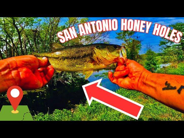 Fishing HIDDEN Bass-HOLES San Antonio EASY