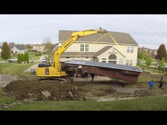 Inground Pool Install - Time Lapse