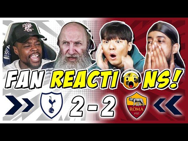 SPURS FANS DEJECTED  REACTION TO TOTTENHAM 2-2 ROMA | EUROPA LEAGUE FAN REACTIONS