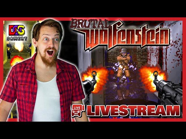  Live: BRUTAL WOLFENSTEIN  Episode 2 & 3 [MS-DOS Remaster / GZ-Doom Mod] - [  Livestream ]