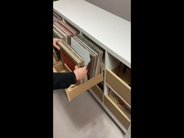 Vinyl Record DIG Storage for IKEA Kallax：DIY Drawers, LP Cabinet Hack for Turntable, Dj Box, Display