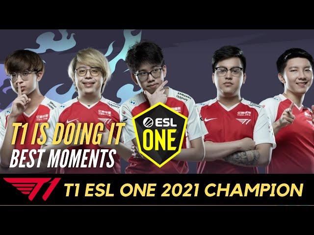 T1 VS VP BEST MOMENTS ESL ONE SUMMER CHAMPION DOTA 2