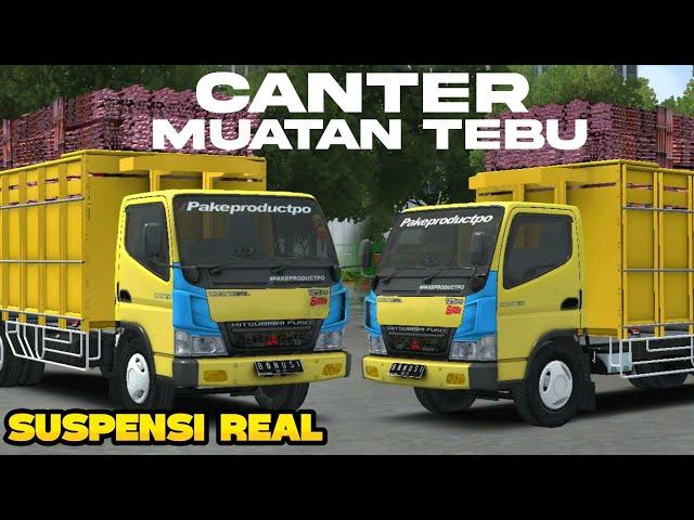 REVIEW DAN SHARE MOD BUSSID $ALE TRUK CANTER MUATAN TEBU $‼️