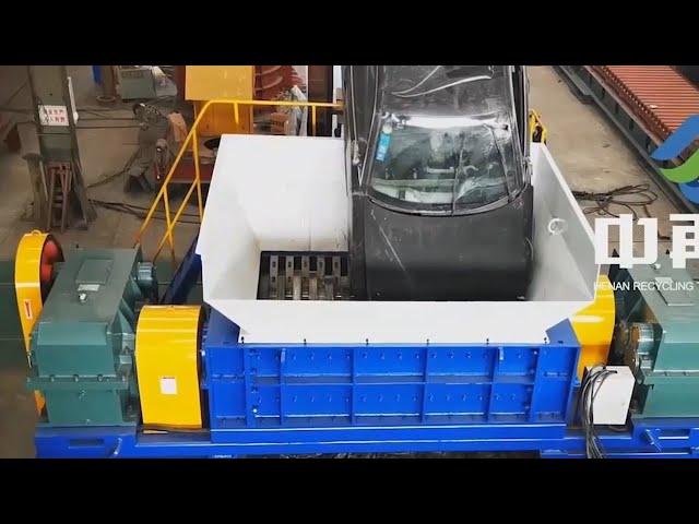 Extreme Powerful Metal Shredder vs Car | Amazing Continous Shredding Process