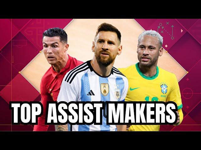 Top 10 Assist Makers in International Football