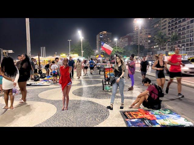 Monday Night Walk in Copacabana and Ipanema - Rio de Janeiro, Brazil 【4K】 2025