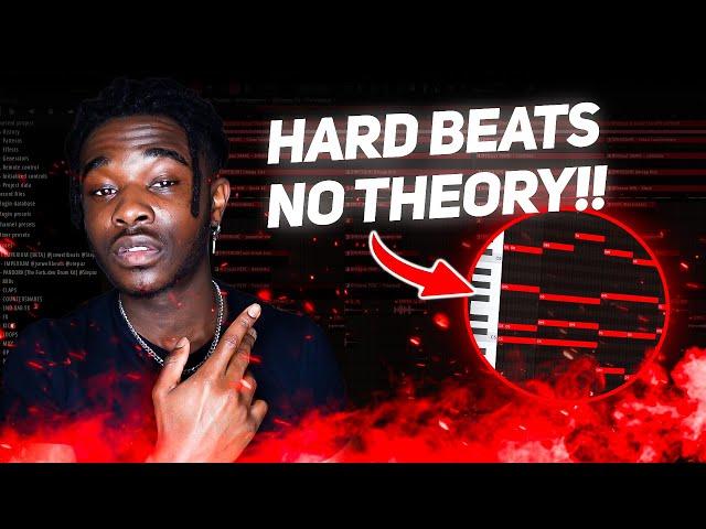 How To Make Hard Drill Beats With No Music Theory | FL Studio Tutorial