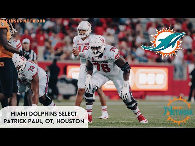 Miami Dolphins Select Patrick Paul, OT, Houston | 2024 NFL Draft