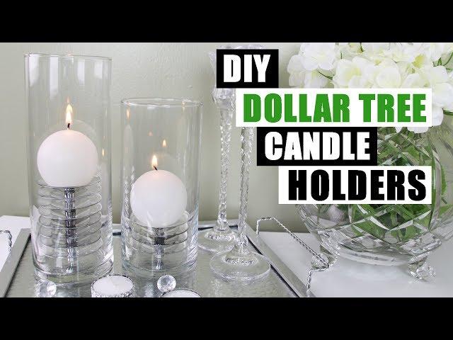 DIY DOLLAR TREE CANDLE HOLDERS DIY Home Decor