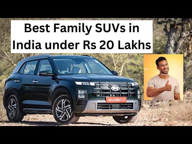 Best Family SUVs under Rs 20 Lakhs #automobile #marutisuzuki #hyundai #kia #volkswagen #skoda #honda