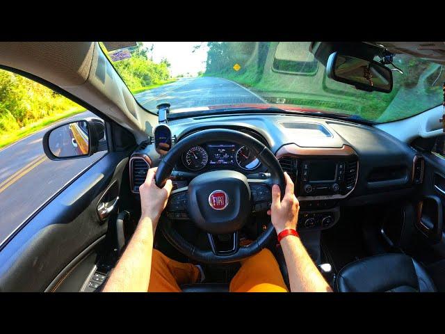 Fiat Toro (2.0 TDI) Volcano 2021 / Loading 500 kg / POV Test drive 4K (No narration)