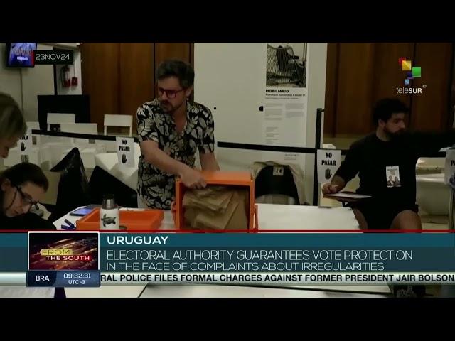 Uruguay, electoral authorities guarantee protection of votes amid irregularities