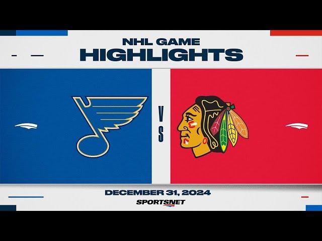 NHL Highlights | Blues vs. Blackhawks - December 31, 2024 - Winter Classic