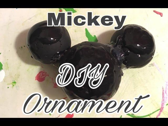 DIY mickey mouse ornament collab with retro faerie craft tutorials