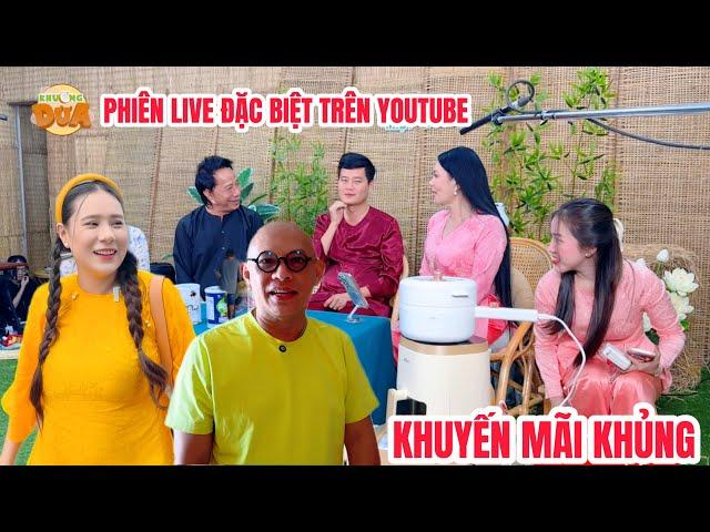 Hồ Bích Trâm, Bảo Chung, Ngọc Huyền, Color Man hỗ trợ Khương Dừa phiên live đặc biệt trên YouTube