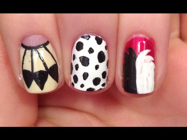 Disney Villains ~ Cruella Nail Art Tutorial