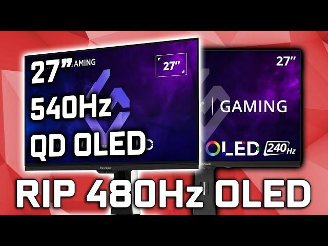 RIP 480Hz OLED - ViewSonic 520Hz (2025 QD OLED)