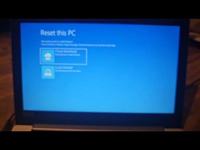 Lenovo 120s-11ap School Laptop Reset - load Windows