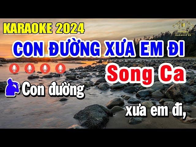 Con Đường Xưa Em Đi Karaoke Song Ca Nhạc Sống | Trọng Hiếu