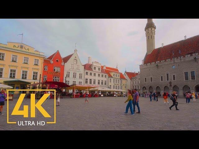 Exploring Tallinn, Estonia  - 4K Walking Tour with City Sounds