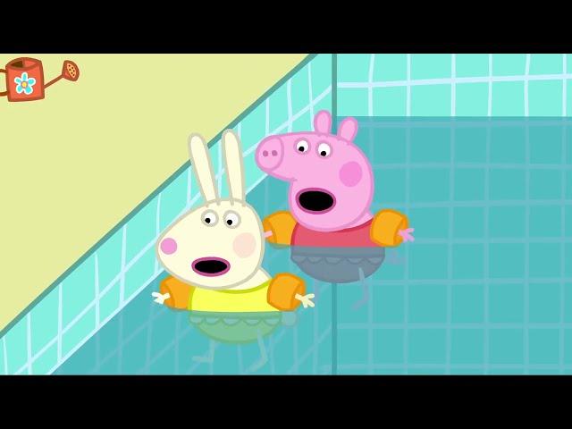 Peppa Pig And Rebecca Rabbit Go Swimming  @Peppa Pig - Official Channel ​