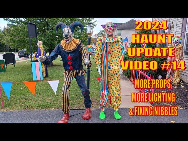 2024 HAUNT UPDATE VIDEO #14: MORE PROPS, MORE LIGHTING & FIXING NIBBLES