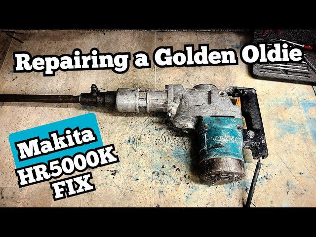 Repairing a golden Oldie powertool. How to dismantle and repair  a Makita HR5000K rotary hammer.