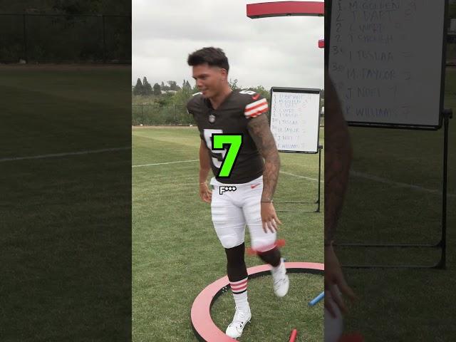 AFC Rookies vs. the flag reaction test 