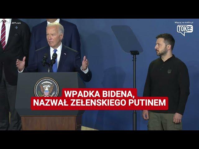 Wpadka Bidena, nazwał Zełenskiego Putinem