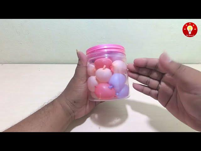 Unique crafts from balloon and used Plastic Jar that will surprise you | Flower Vase Decoration Idea