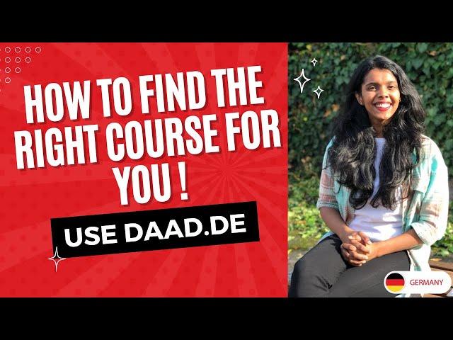 How to find the right course in Germany | Use DAAD Website! #study  #freeeducation #germany