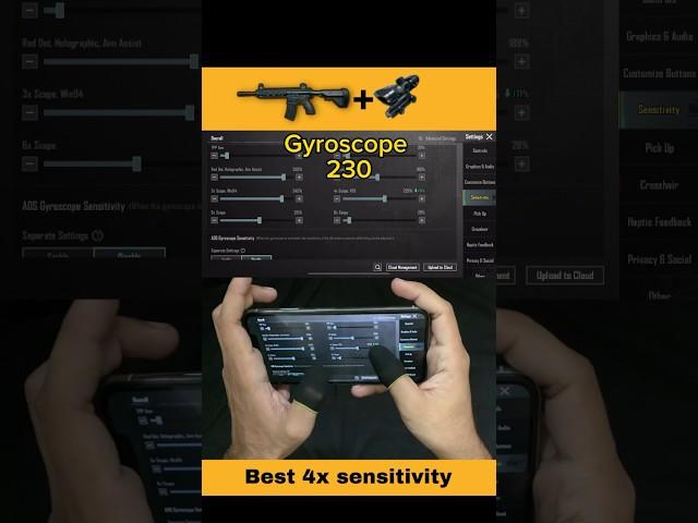 M4164X Zero Recoil sensitivity | 4x no Recoil Spray | 4x Zero Recoil Sensitivity with Gyroscope