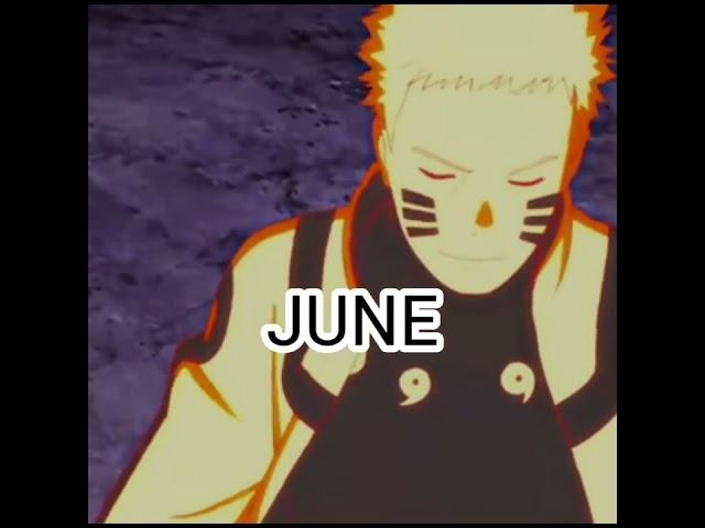 YOUR MONTH YOUR NARUTO CHARACTER ( PART 1 )