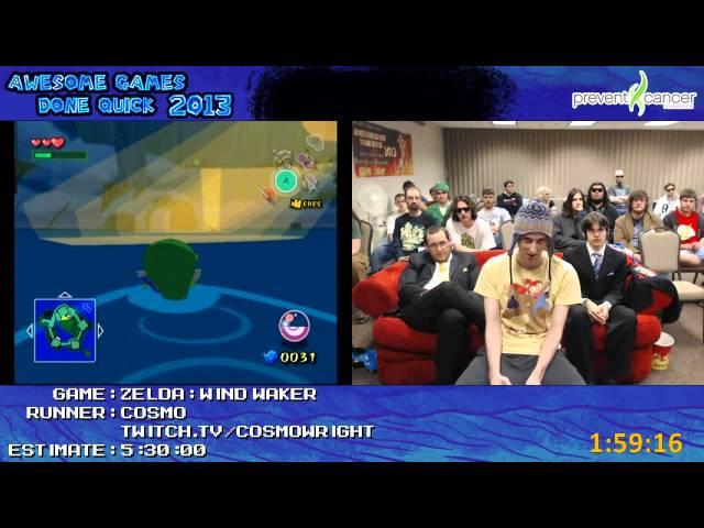 Legend of Zelda: The Wind Waker SPEED RUN by cosmo in 4:44:40 (Awesome Games Done Quick 2013)