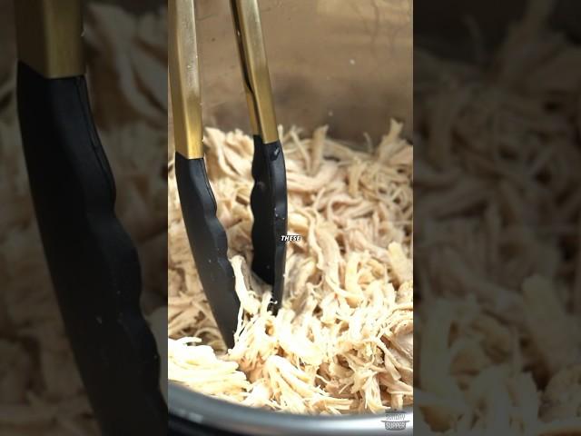 I made Shredded Chicken in the Instant Pot for Sunday Supper! | #recipeoftheday