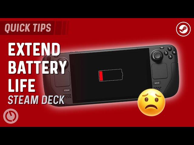 MORE BATTERY LIFE on your STEAM DECK