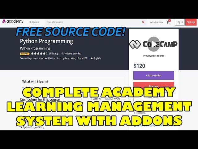 Complete Academy Learning Management System (LMS) with Add-ons using PHP | Free Source Code Download