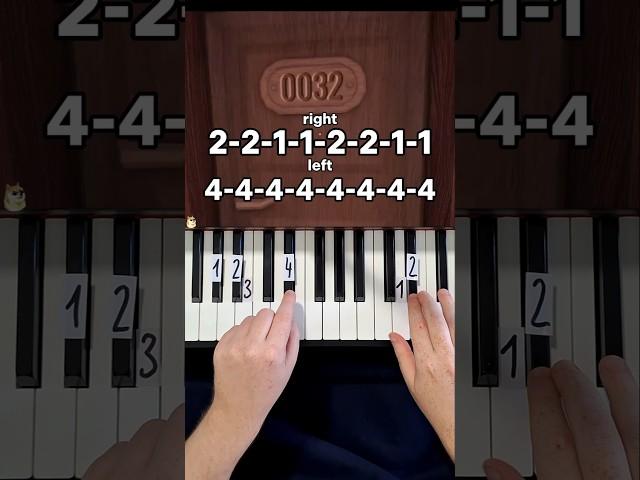 DOORS Chase Piano Tutorial #shorts