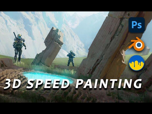 3D Speed Paint - Ancient Ruins