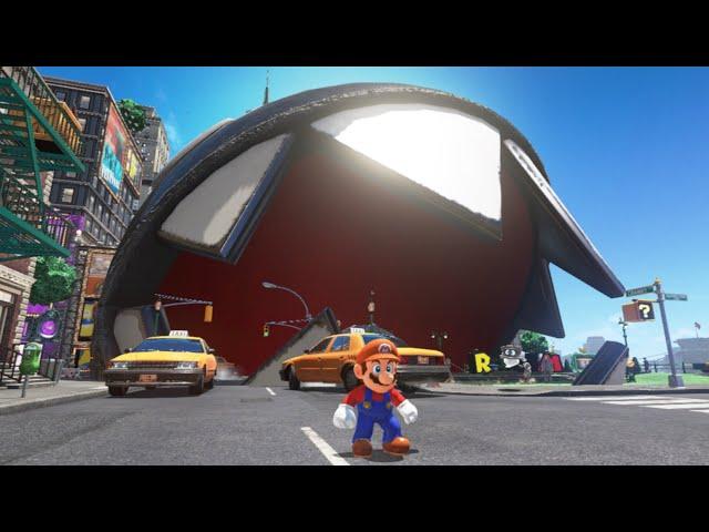 BIGGEST Chain Chomps possible in Super Mario Odyssey (funny Mario mod by ZXMany)