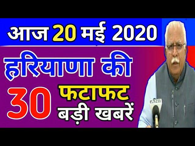 Haryana Nonstop News | Haryana News 20 May मुख्य समाचार | हरियाणा ताज़ा खबरे | Haryana E Khabar