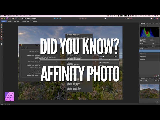 3 Things You May Not Know About the Affinity Photo Develop Persona