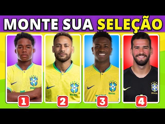  MONTE A SUA SELEÇÃO BRASILEIRA | COPA AMÉRICA 2024 | BuuQuiz Futebol | #quiz #brasil #copaamerica